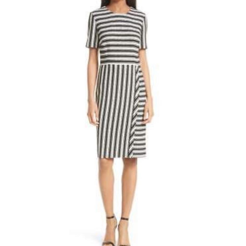 hugo boss striped sheath dress!